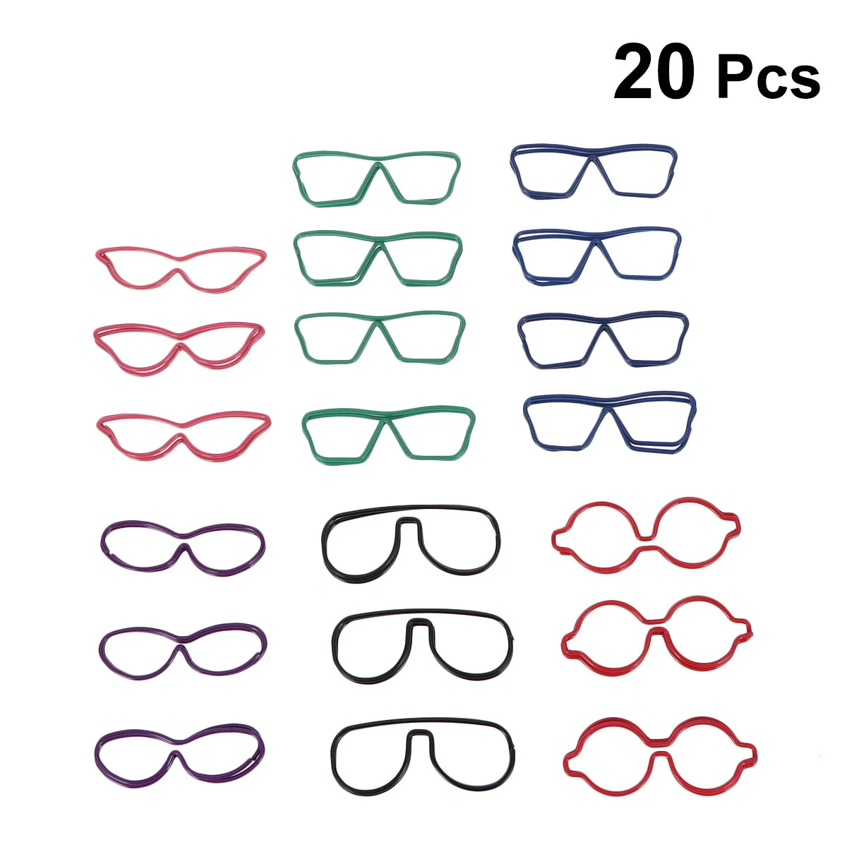 

20PCS Paper Clips Portable Functional Photo for School Home Office Use