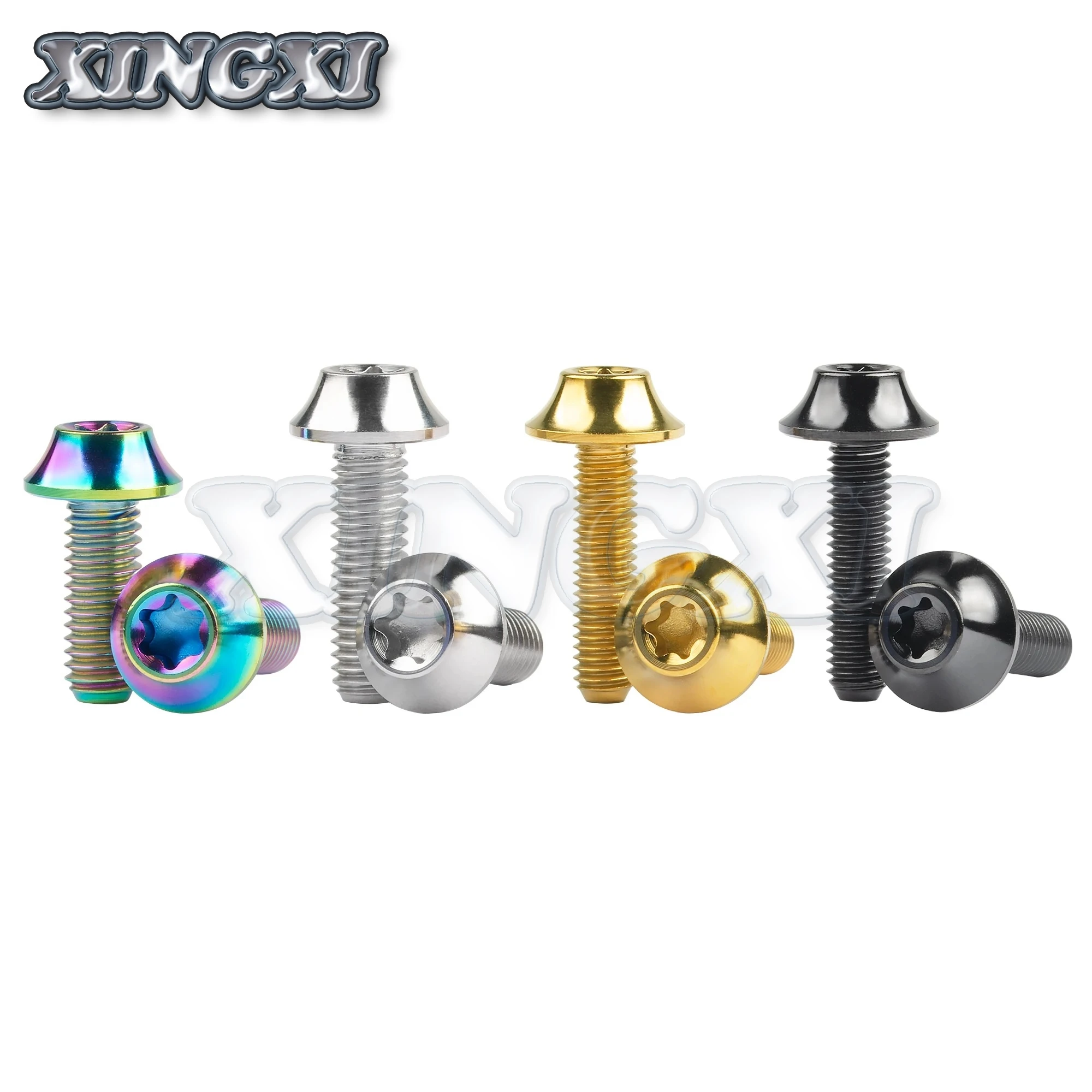 Титановый болт Xingxi Ti M5/M6X20 мм кнопка звездообразная головка винт для велосипеда