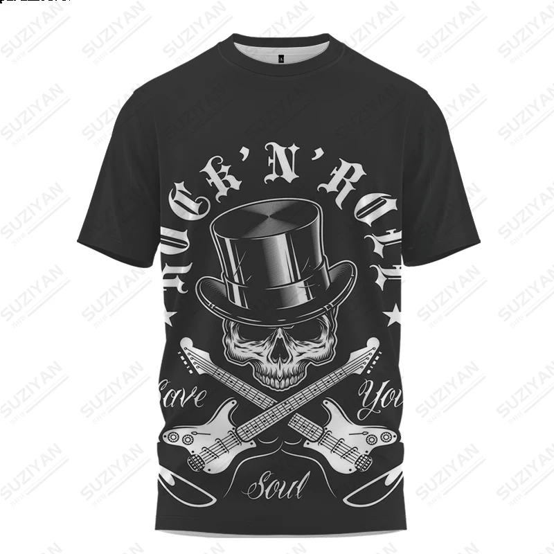 

Spring/Summer 2023 Shop New Versatile Gothic Horror Style Hot Online Men's Wear British Retro Short Sleeve T-Shirt