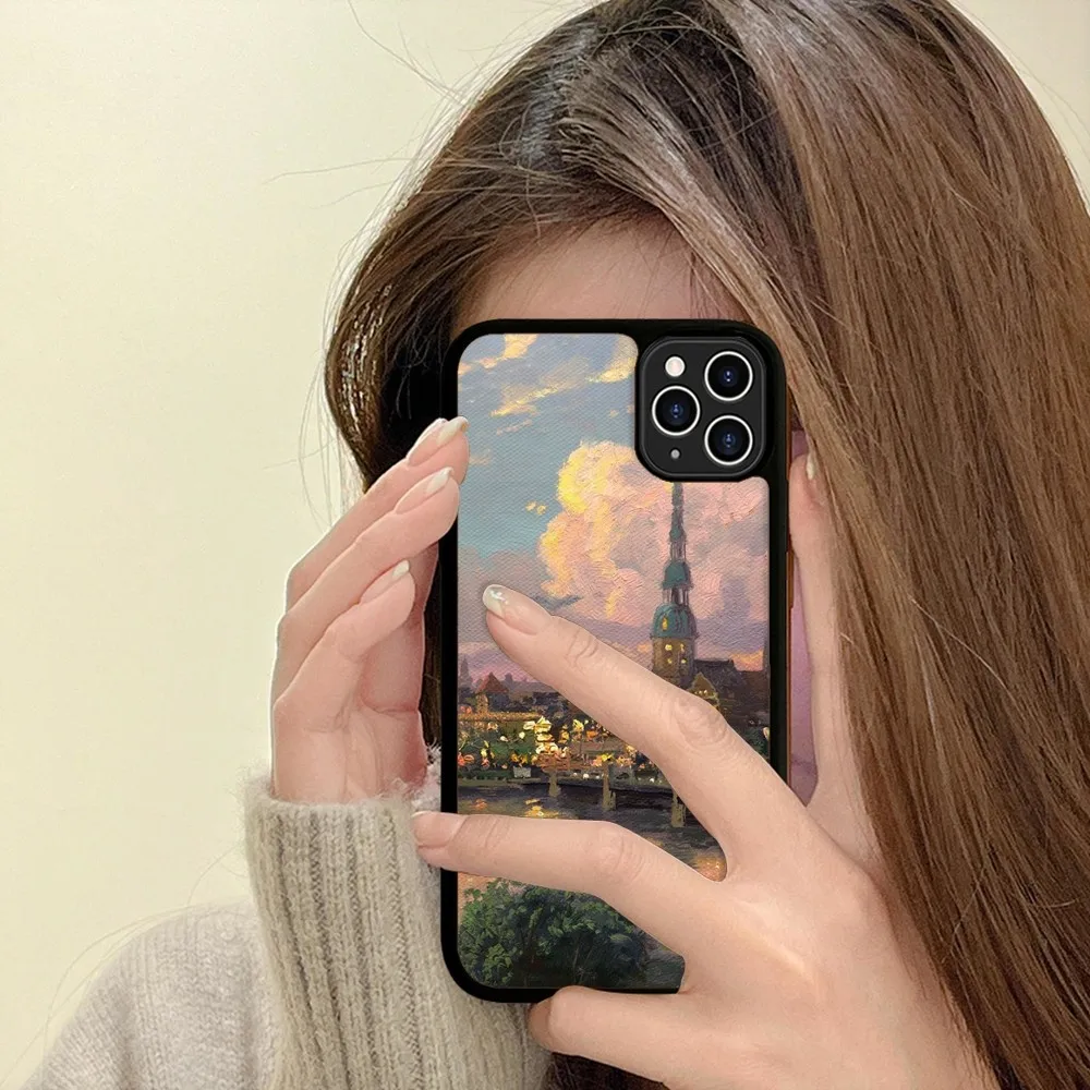 Renaissance Art Painting  Phone Case Silicone PC+TPU Case For iPhone 14 11 12 13 Pro Max 8 7 6 Plus X XR Hard Fundas