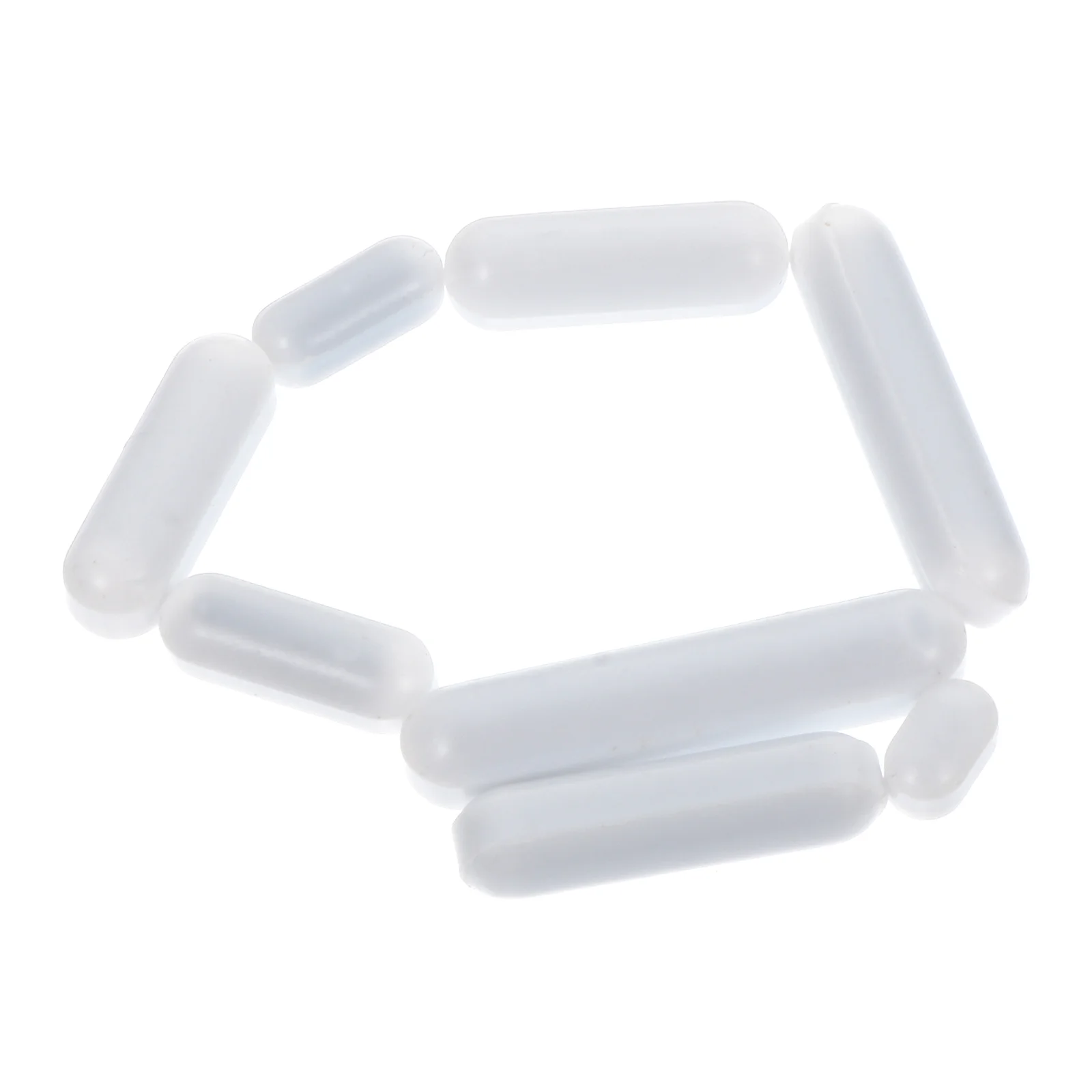 

8 Pcs Stirring Bar Bars Laboratory Accessories Practical Mixer Rod Magnetic Stirrer Bar White Magnets Blender