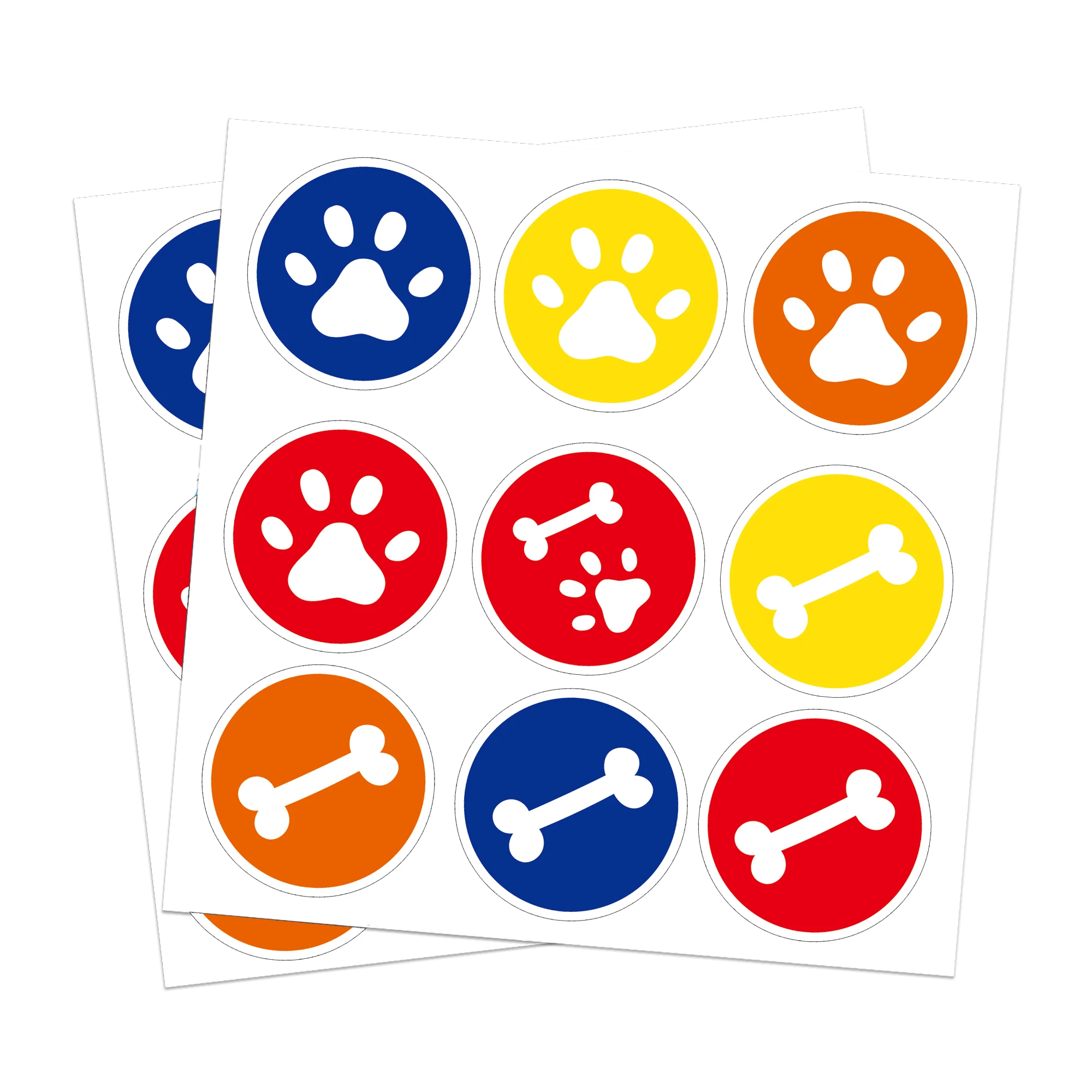 

KK106 180pcs Cute Animal Dog Paw Bone Print Sticker Decoration Cartoon Animal Seal Labels for Greeting Cards Gift Decoration