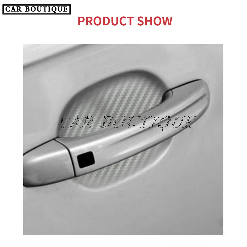 Explosive Car Door Bowl Protection Stickers Handle Protective Film Carbon Fiber New PVC |