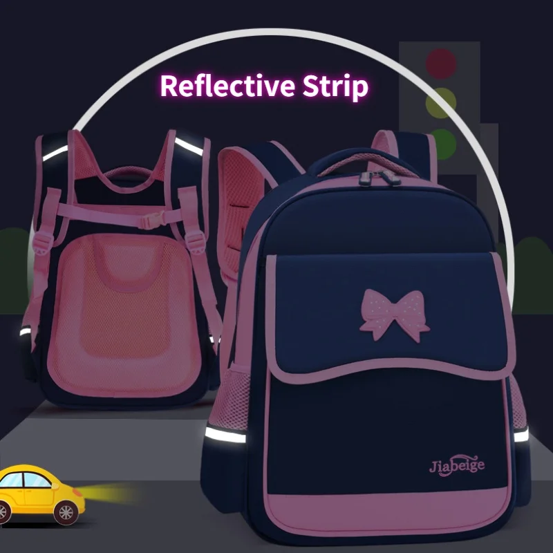 British Style Girl Primary School Student Bow Sweet Backpacks 2022 New Grade 1-6 Children Large Capacity Fashion Schoolbags Hot
