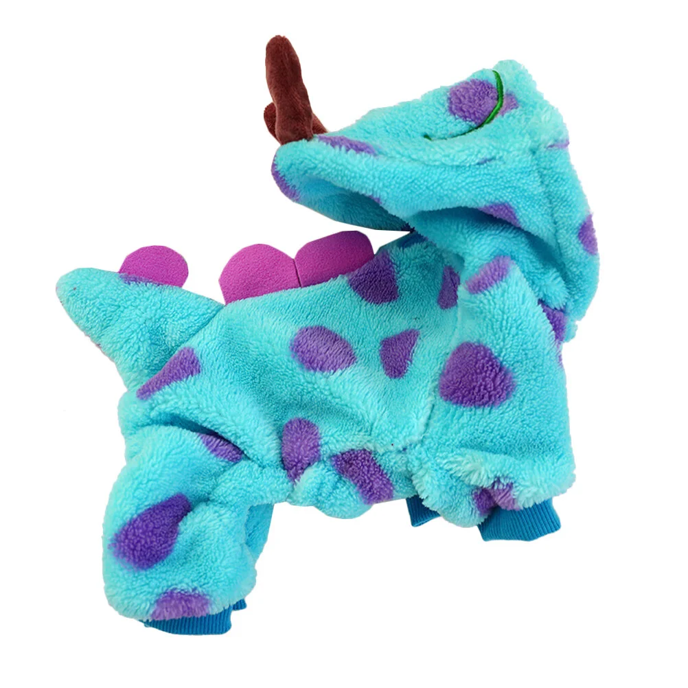 

Jumpsuit Creative Dog Clothes Halloween Winter Clothing Windproof Costume Supply Dinosaur Pattern