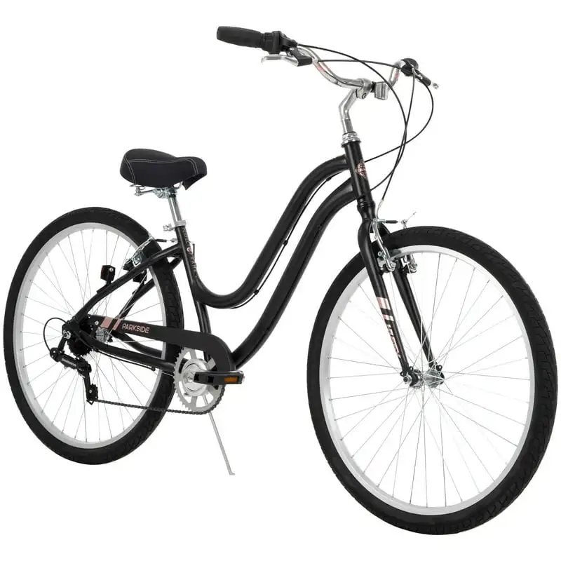 

27.5 Inch Ladies' Parkside Bike, Black Matte Bicycle Bike Travel Adult Teens Gift