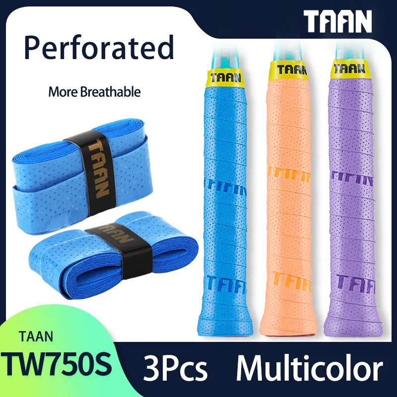 3 шт., липкая лента для ракетки для бадминтона, 0,7 мм