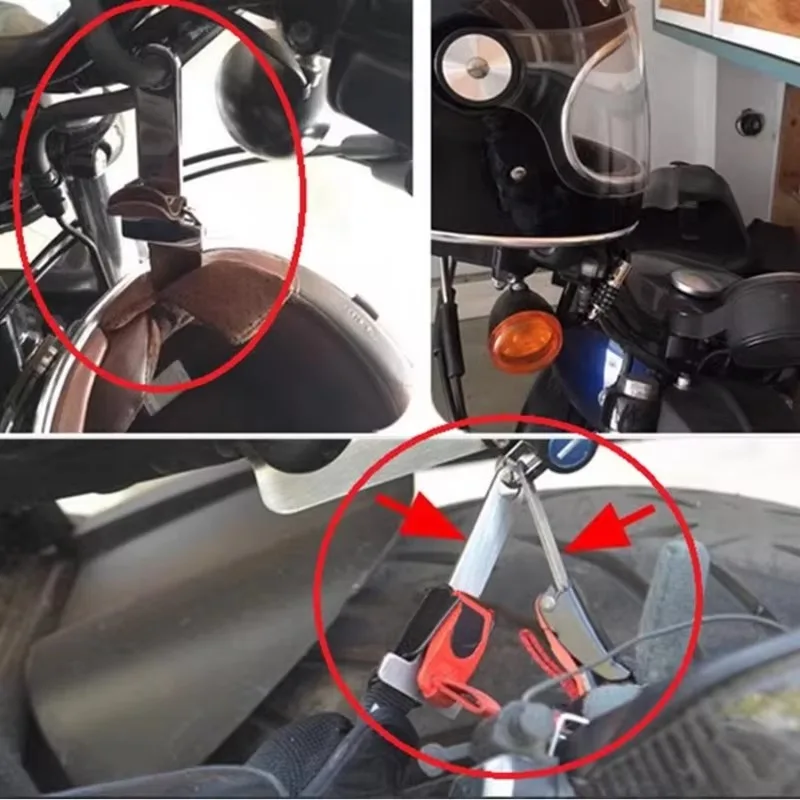 Застежка-Антивор для мотоциклетного шлема быстросъемный надежный соединитель