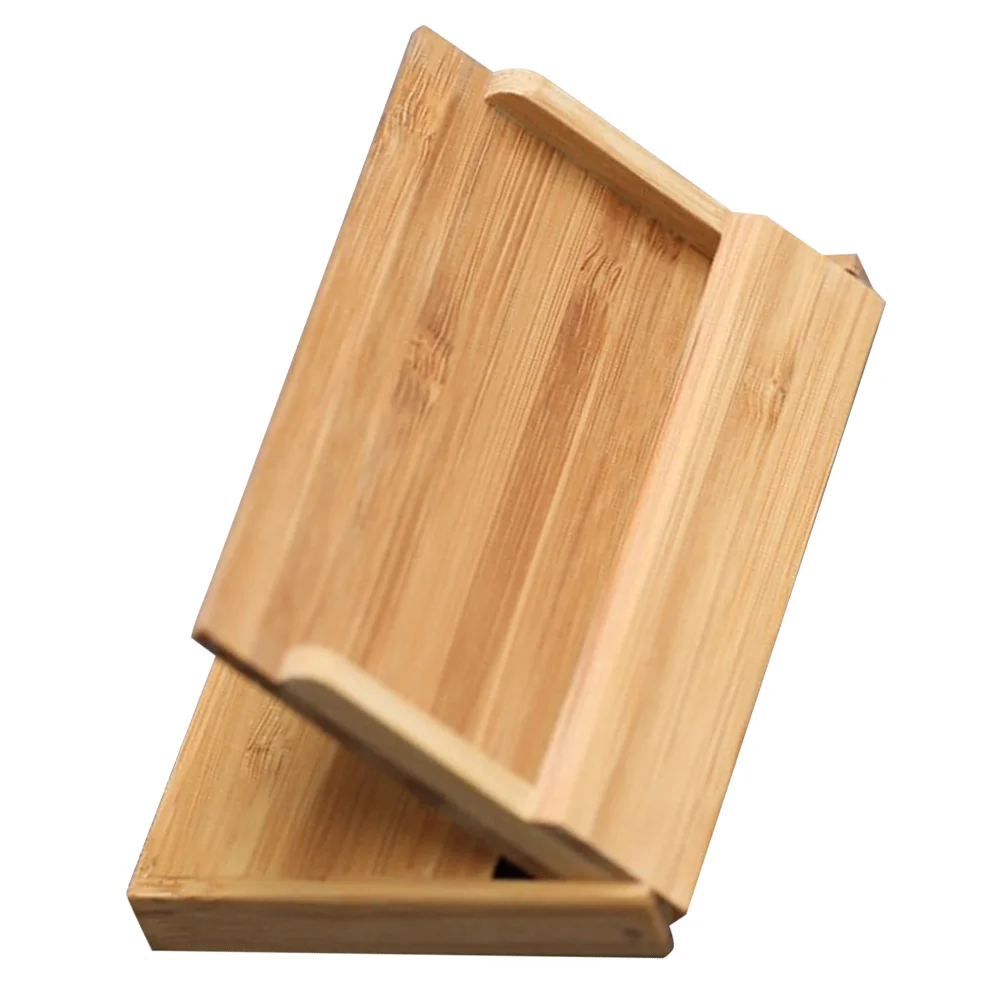 

Business Card Storage Box Name Display Holder Stand Simple Style Wood Purse Base Holders Clear Represent Desk