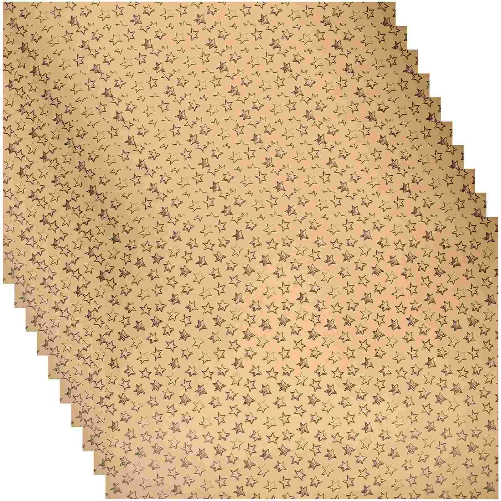

10pcs Birthday Wrapping Papers Brown Wrapping Papers Gift Wrapping Papers