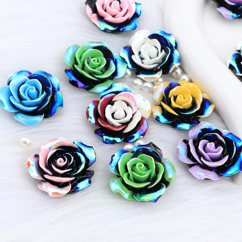 WFFNNKC 10 шт. светящийся цветок камелии полимерные аксессуары Рождественские