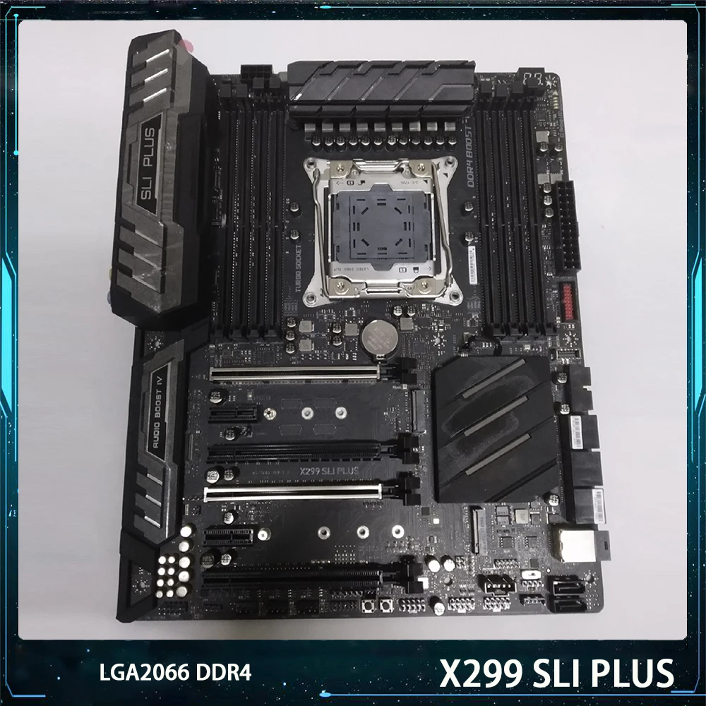 Материнская плата X299 SLI PLUS LGA2066 DDR4 SATA3 * 8 M.2*2 U.2 256G ATX X299 работает идеально, быстрая доставка, высокое качество