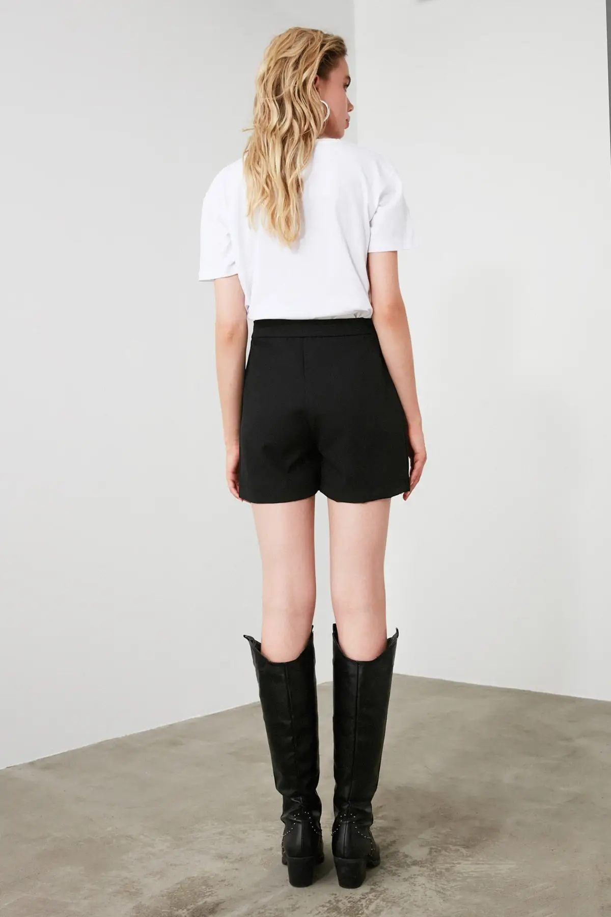 

Shut up Black Breasted Shorts Women Fashion Shorts