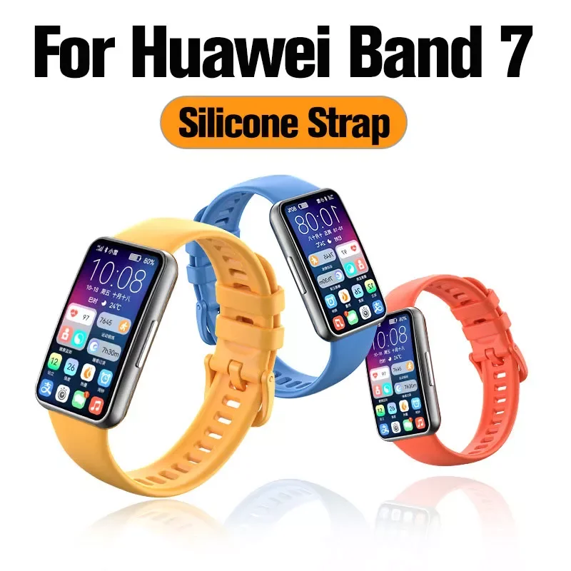 

Silicone Strap For Huawei Band 7 Strap Bracelet Replacement Watchband For Huawei Band 7 Bracelet Strap Smart Accessories
