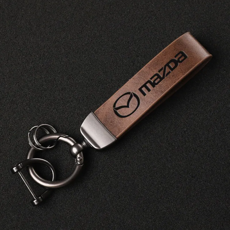 

Модный брелок из натуральной кожи, бизнес-подарок для Mazda CX5 Demio 2 Atenza CX-3 CX7 CX30 MX5 CX8 CX9 Skyactiv 3 Axela