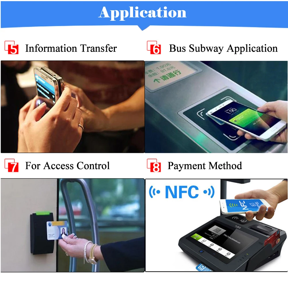 Фото (10 шт./лот) 25 мм белые NFC наклейки протокол ISO14443A13.56MHz NTAG 213 универсальные этикетки RFID и все NFC-телефоны №4
