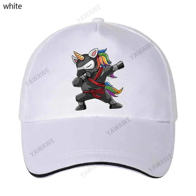 

Men Outdoor Snapback Hats Design Cute Dabbing Ninja Unicorn Dad hat outdoor Funny Ninja Unico yawawe brand Hip Hop Fishing Hat