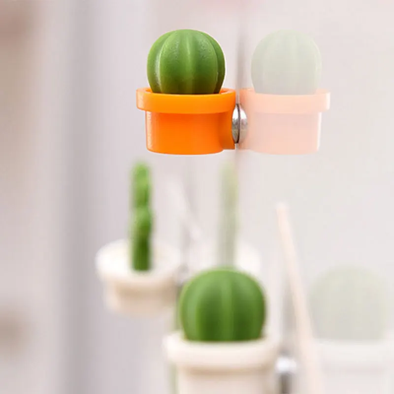 6 шт. милые суккулентные растения магнитные магниты на холодильник милый