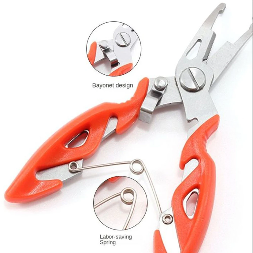 1 шт. рыболовные плоскогубцы из нержавеющей стали с изогнутым ртом