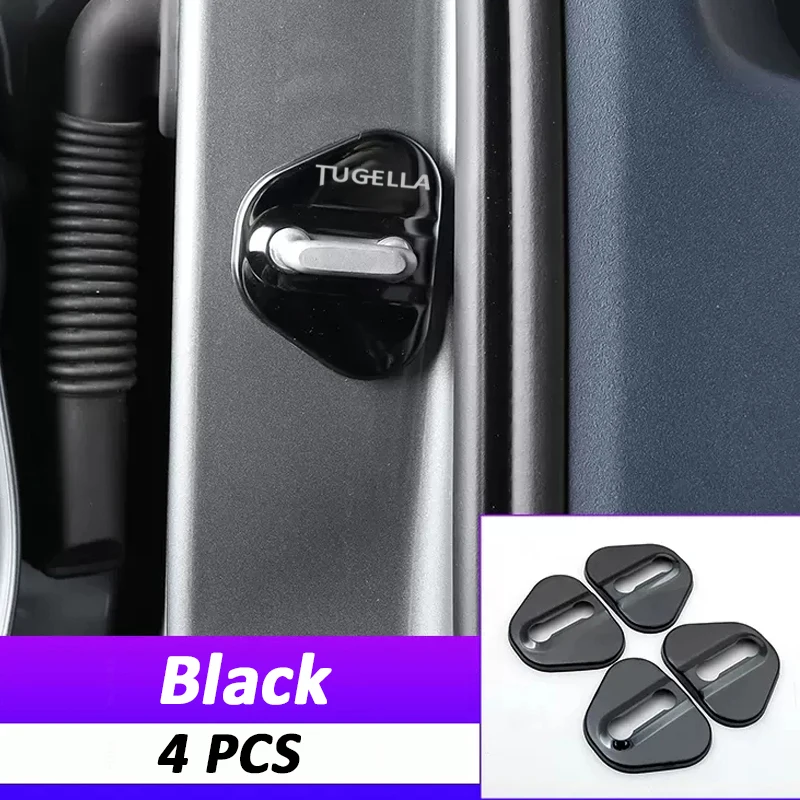 

Аксессуары для Geely Tugella 2022 2023, Автомобильный Дверной замок, защитная крышка, эмблемы, украшение из нержавеющей стали