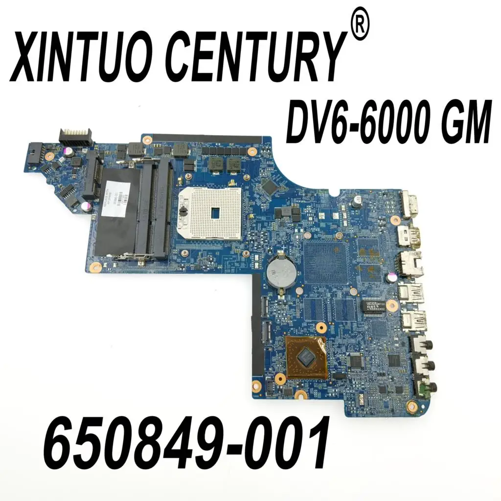 

650849-001 650849-501 650849-601 for hp pavilion DV6 DV6-6000 laptop motherboard socket FS1 218-0755046 AMD DDR3 100% test work