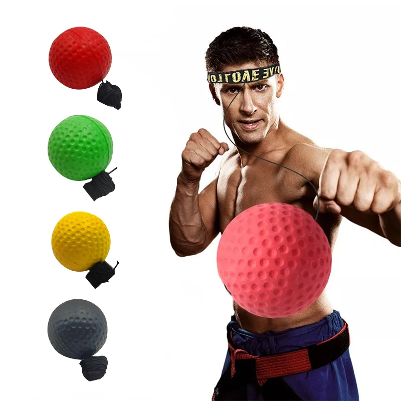 

Boxing Speed Ball Head-mounted PU Punch Ball Sanda Training Hand Eye Reaction Home Sandbag Muay Thai Fitness Equipment