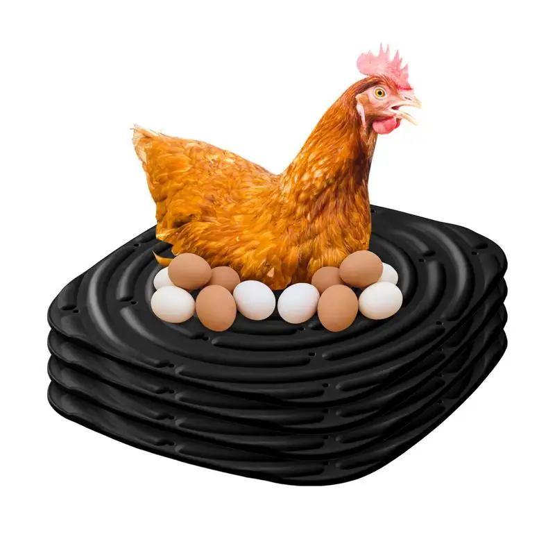 

Коврики-гнезда для куриных коробок, переносные многоразовые коврики для постельного белья для куриных Курятников и укладки яиц, компостирование, гнездо для курицы