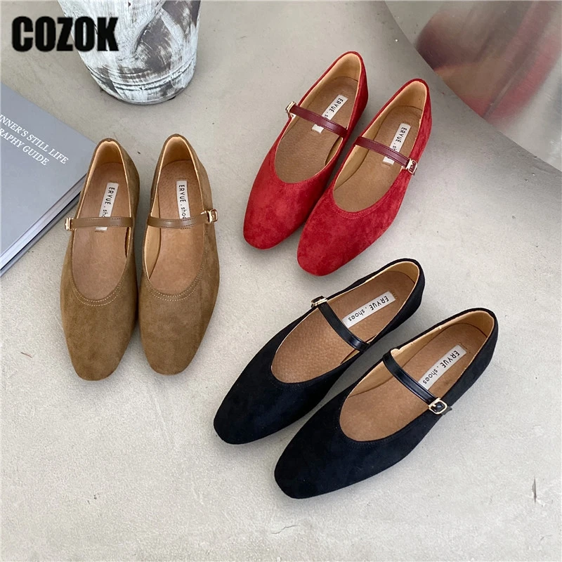 

Женские удобные туфли Мэри Джейн, ботинки на плоской подошве для офиса, Повседневная Винтажная обувь с ремешком и пряжкой, 2023