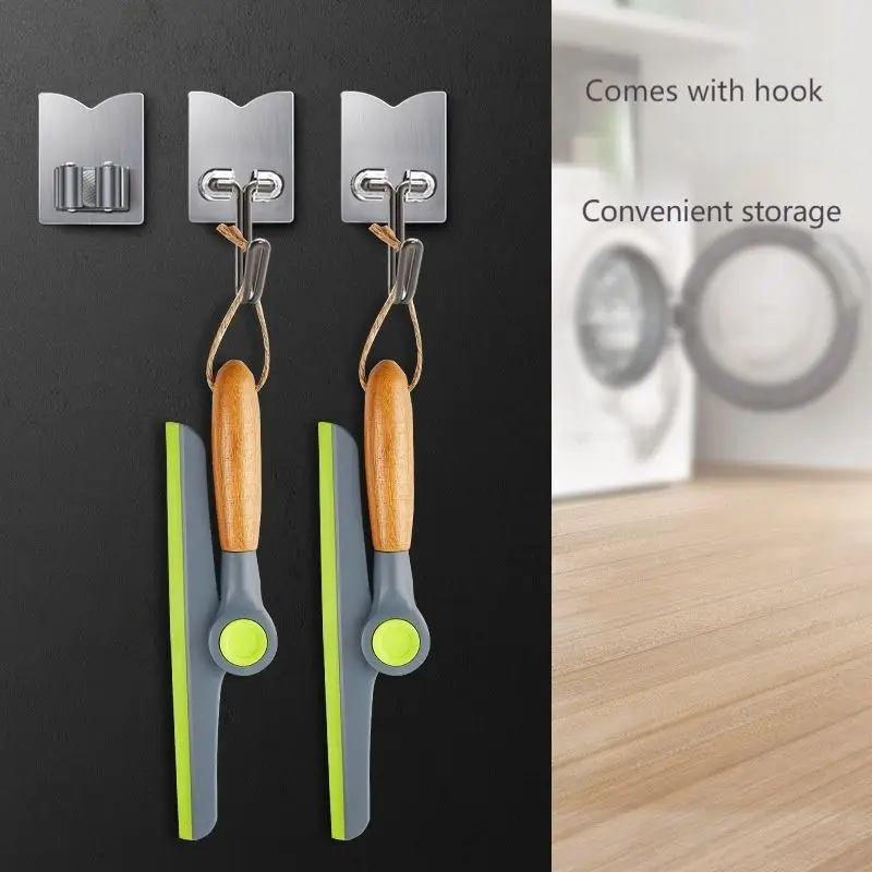 Стеклоочиститель с деревянной ручкой бытовой очиститель стекла для удаления