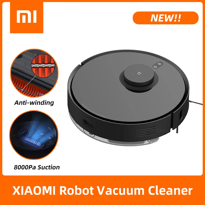 

XIAOMI Robot Vacuum Cleaner STFCR01SZ Anti-winding Anti-Tangle LDS Laser Navigation 8000Pa Suction Support MiHome App for Home