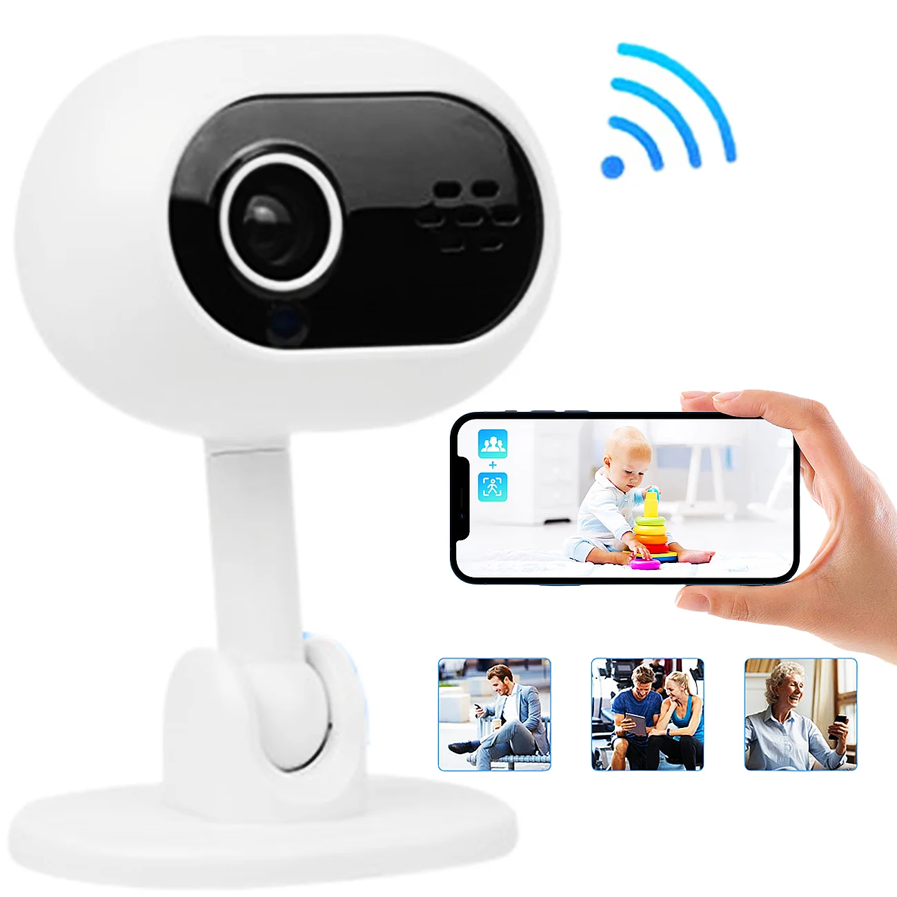 

WiFi HD Mini Camera 1080P Night Vision Security Protection Smart Home Camcorder Motion Detection Two Way Audio Camera