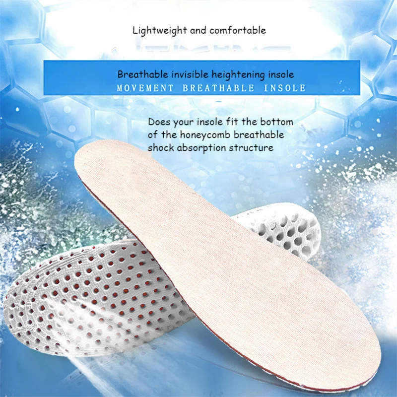  Youpin Heightening Insole Invisible Inner Heightening Pad Sports Sweat Absorbing Full Pad Men's And Women's 2.5cm 