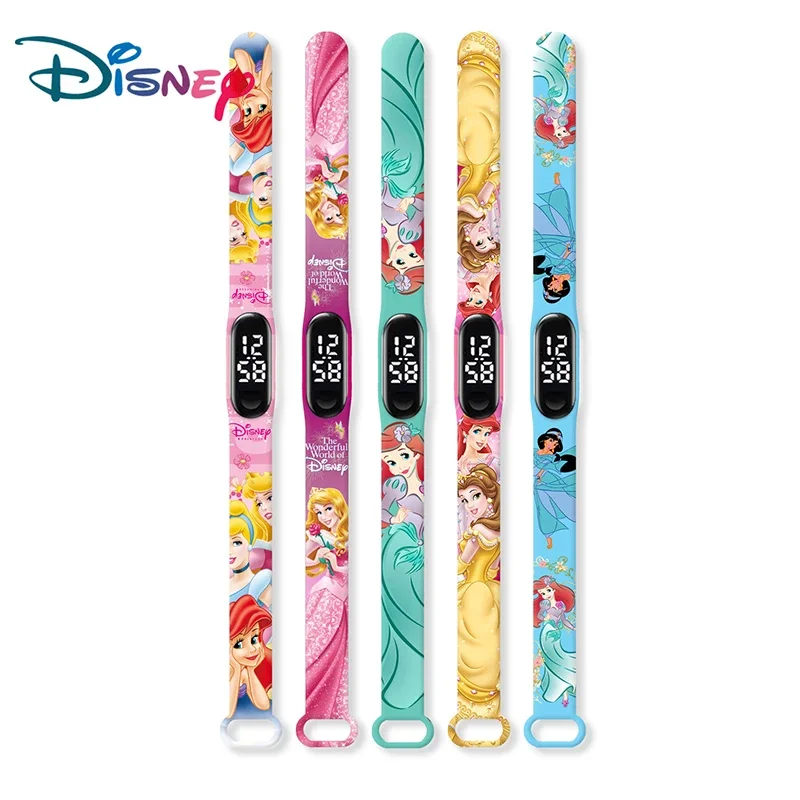 

Disney watch Elsa Princess Series Anime Figure Cartoon Image Girl watch Bracelet Printed electronic watch GIRL'S GIFT