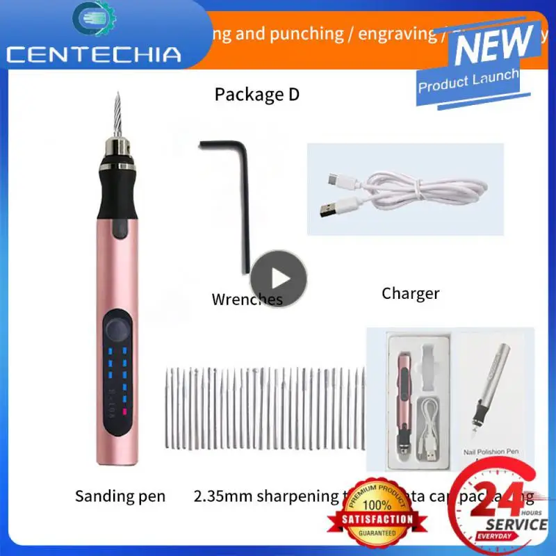 

2/3PCS Mini Wireless Drill Electric Carving Pen Variable Speed USB Cordless Drill Rotary Tools Kit Engraver Pen for Grinding