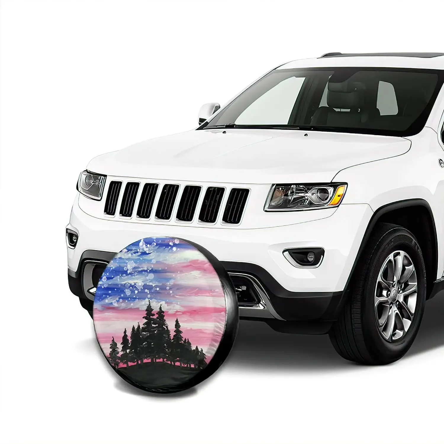 Чехол для запасного колеса Aomacsi с американским флагом 15-дюймовый