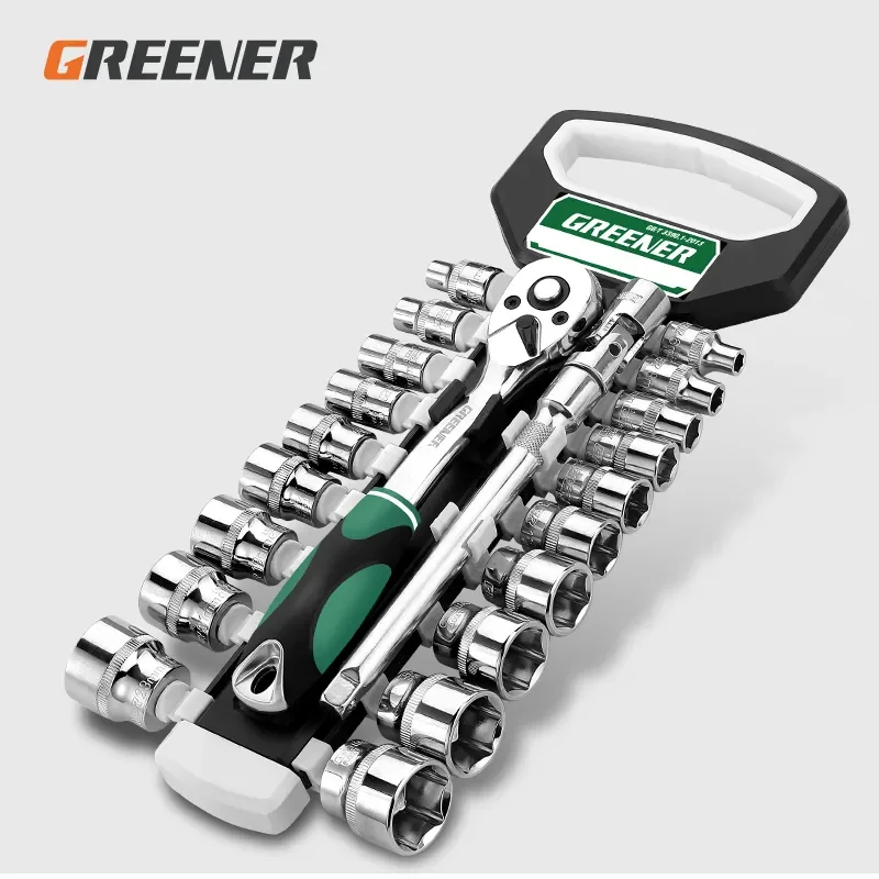 

GREENER-ключ от télescopique до 72 вмятин, 1/4 дюйма, 3/8 дюйма, 1/2 дюйма, с насадкой, набор инструментов