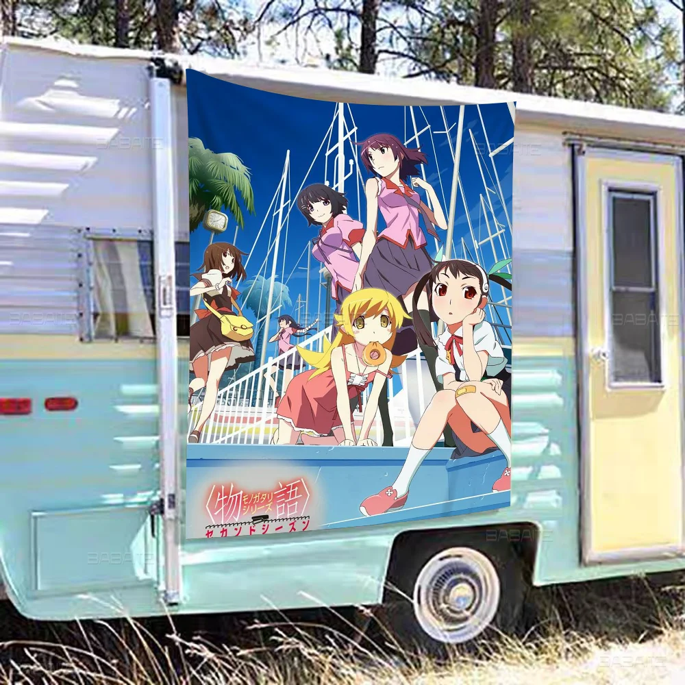 Monogatari большой размер флаги печатные узоры интересные украшения для дня рождения