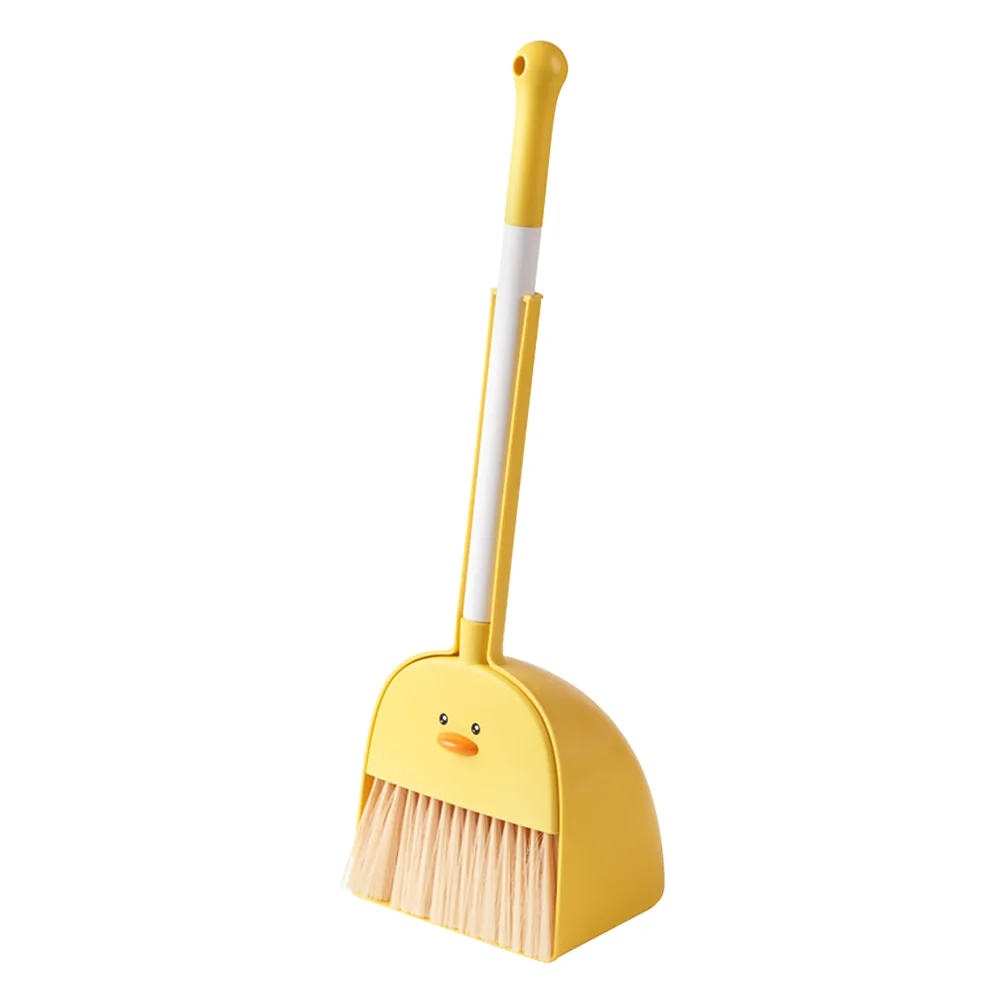 

Broom Dustpan Set Cleaning Kids Small Scrubbers Pretend Toys House Bathroom Mini Handheld Hand Helper Housekeeping Broom Little