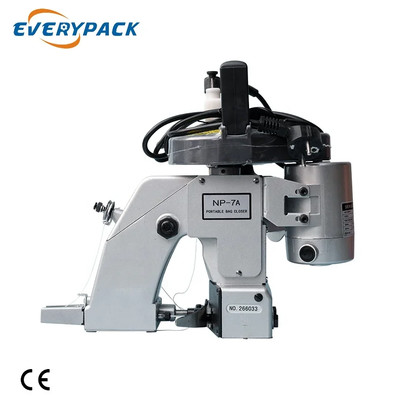 Портативная ручная электрическая машина для шитья мешков GK26-1AX с автоматическим отрезом.