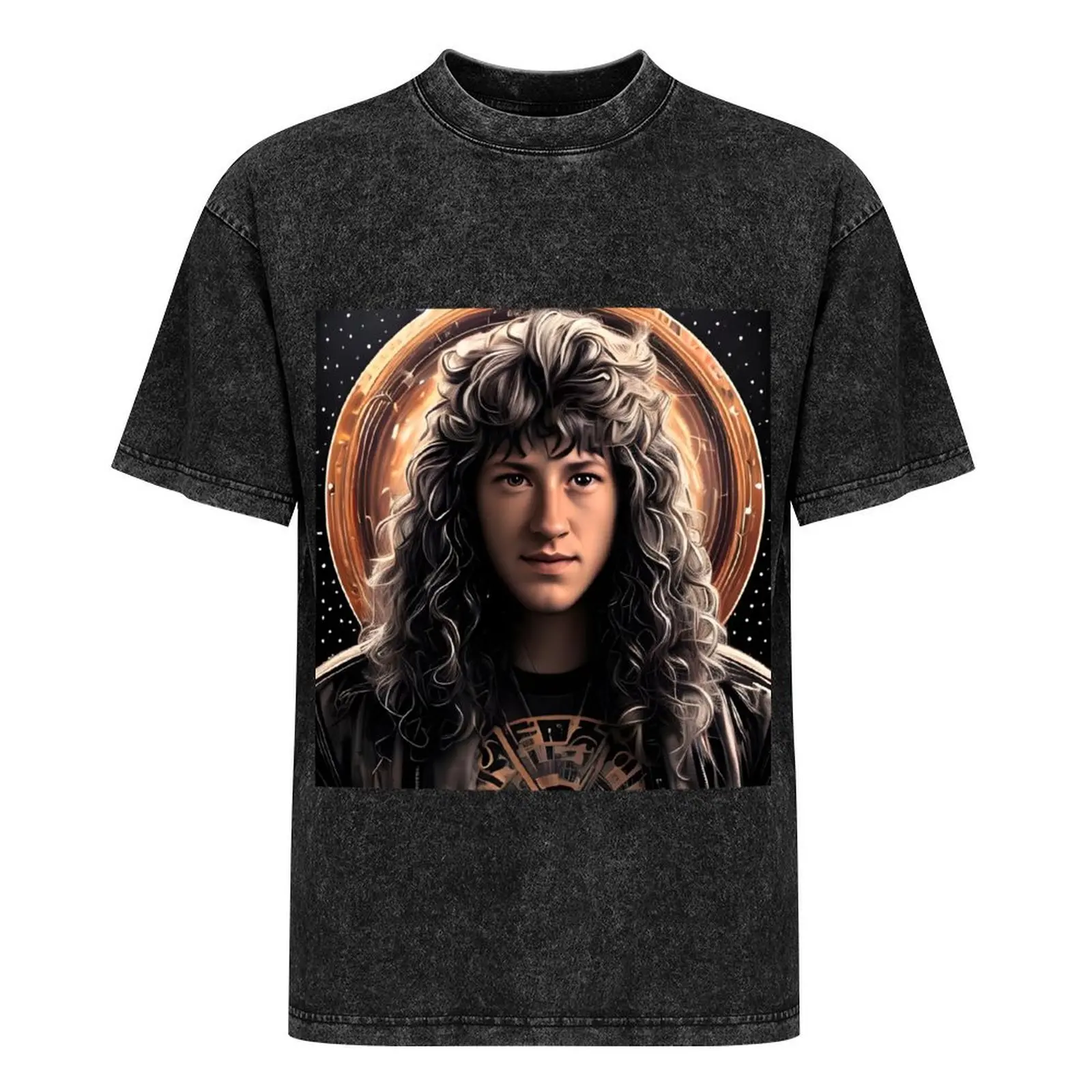 Футболка Eddie Munson Timelord винтажная рубашка с аниме одежда большого размера футболка