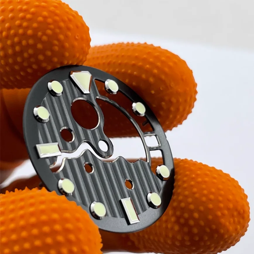 28.5mm Watch Dial Blue Black Silver White C3 Green Luminous Dial for NH35 Movement Watch Accessories Watch Dial