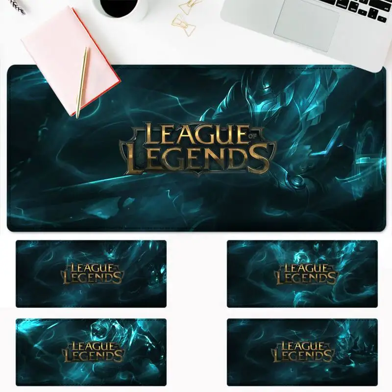 

Hot Selling League Of Legends Logo Gaming Mouse Pad Gamer Keyboard Maus Pad Desk Mouse Mat Game Accessories For Overwatch