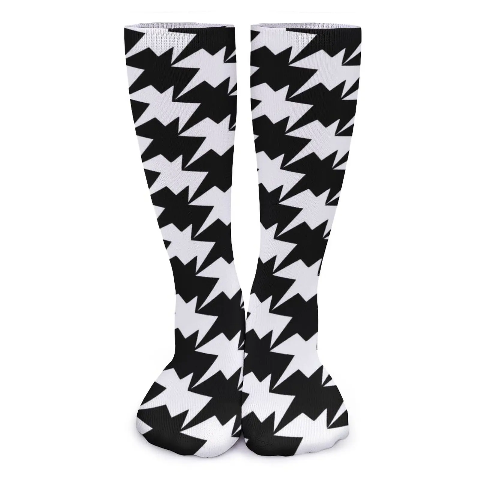 

Носки с рисунком «гусиные лапки», современный абстрактный дизайн, модные чулки, дышащие носки для скейтборда, весенние нескользящие носки с рисунком