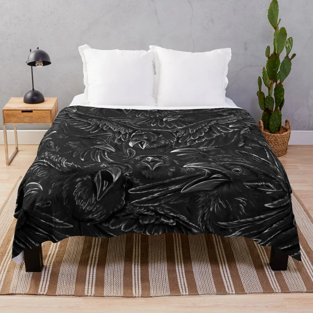 

Raven Rage Throw Blanket dorm room essentials blankets for sofa blanket for giant sofa blanket luxury brand