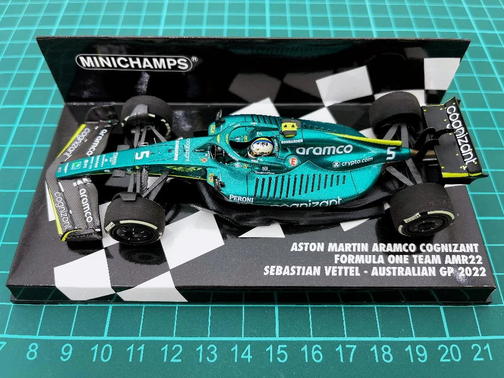 Minichamps 1: 1 F1 AMR22 2022 Себастьян Vettel австралийская имитация ограниченного выпуска