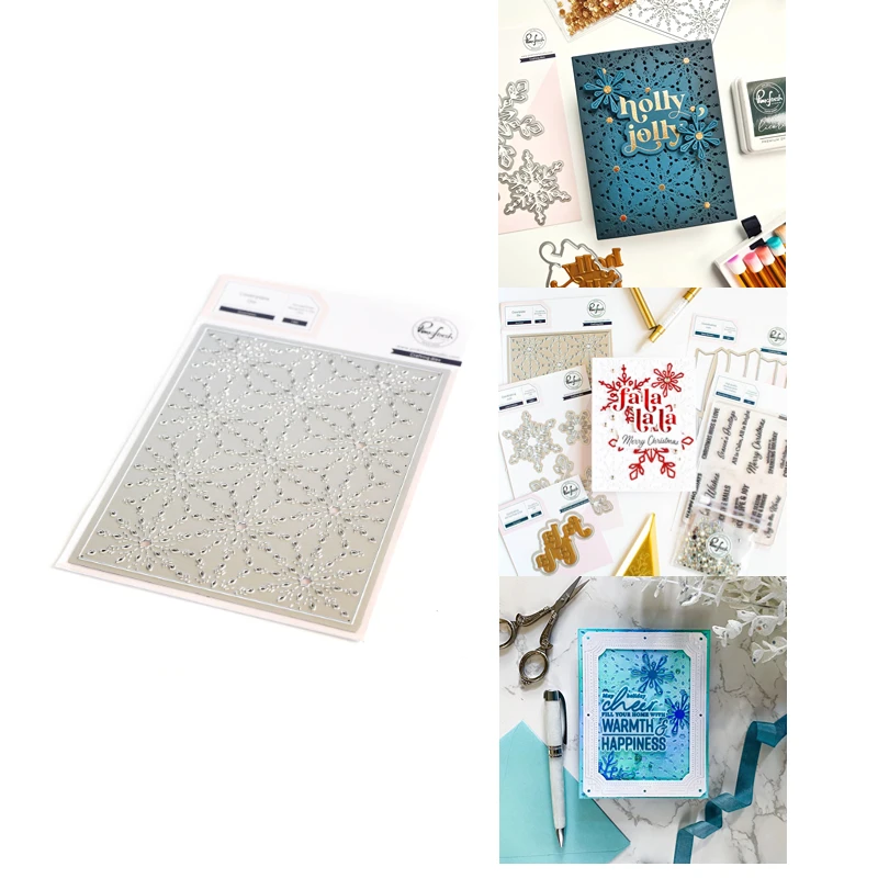 Металлические Вырубные штампы со снежинками, трафарет для украшения, сделай сам, поздравительная открытка, шаблон для тиснения ручной работы 2023
