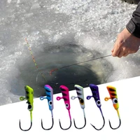1 set fishing jig simulated wide application carbon steel panfish shape mini lure hook for angling