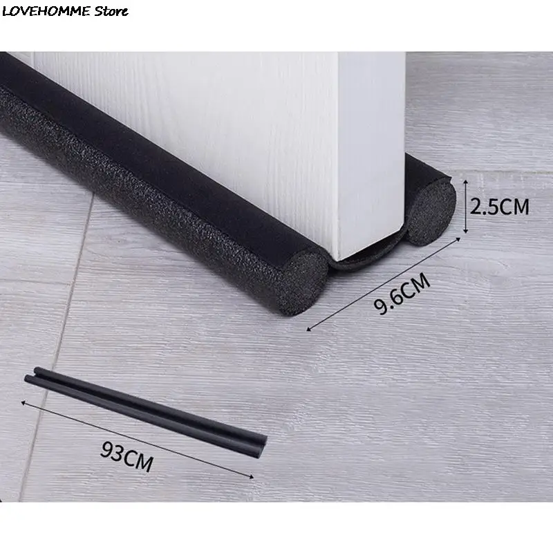 

95cm, 93cm Flexible Door Weatherstrip Guard Wind Blocker Sealer Stopper Door Seal Door Bottom Sealing Strip Sealer Stopper