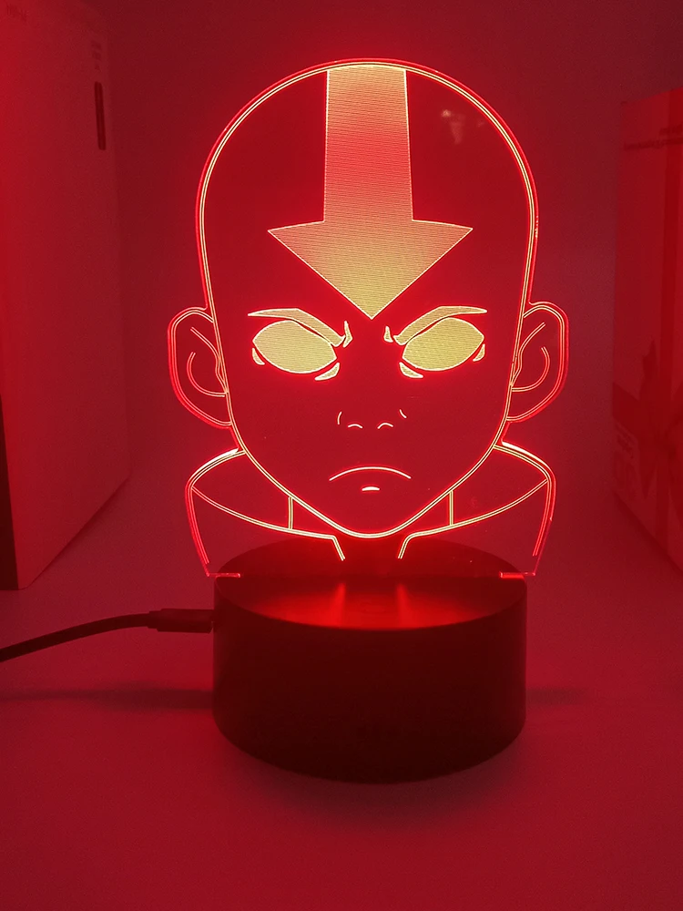 

Avatar the last airbender 3d led lamp for bedroom manga night lights anime action figure Decoration children hoom gift