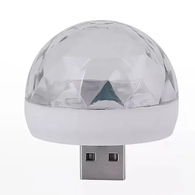 

HMTX Christmas Lights, Christmas Decoration 1PC Party Decoration Portable Rgb Phone Disco Night Ball Mirror Led Mini USB Magic R